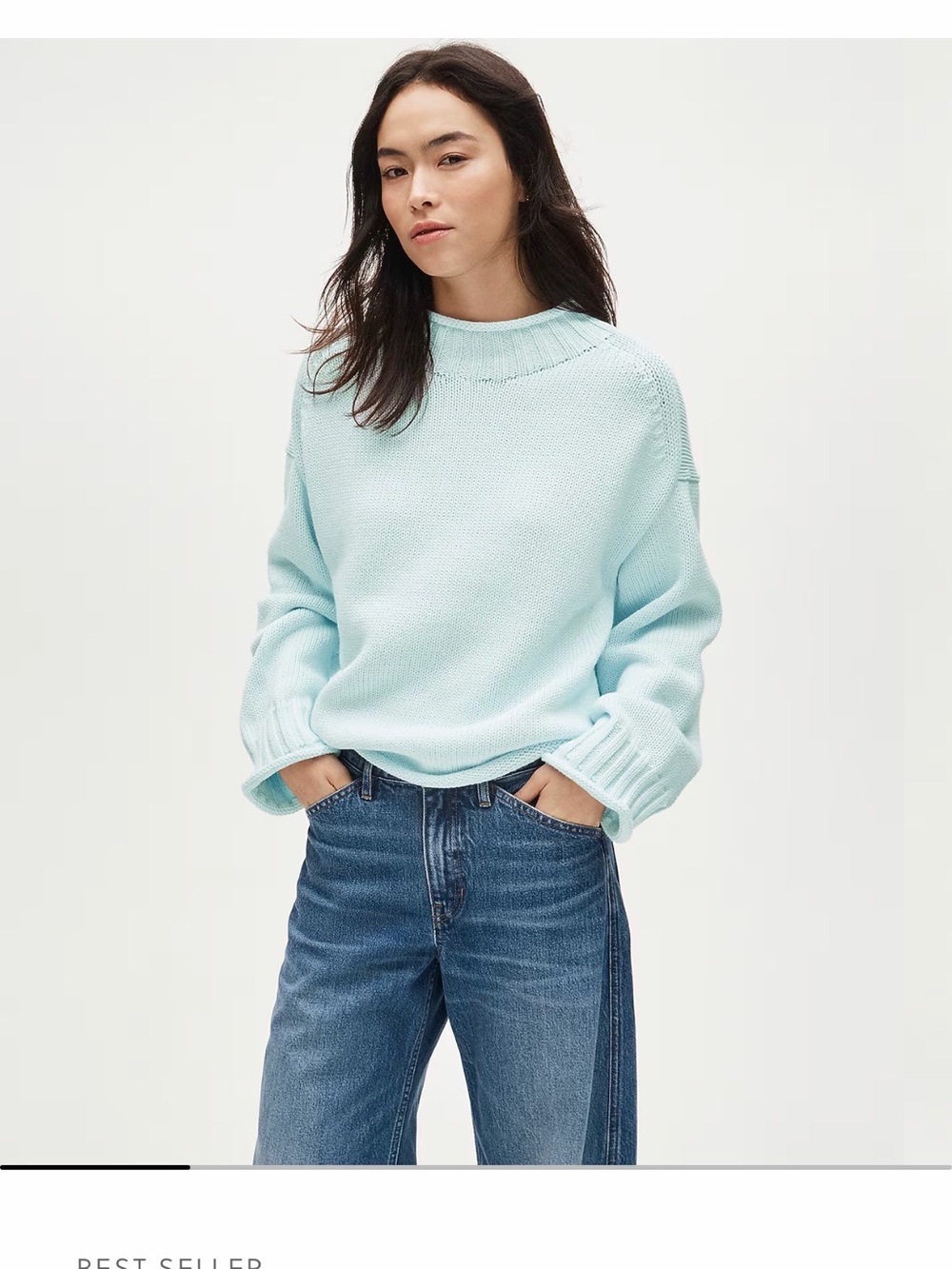 J. Crew Light Blue Rollneck Sweater